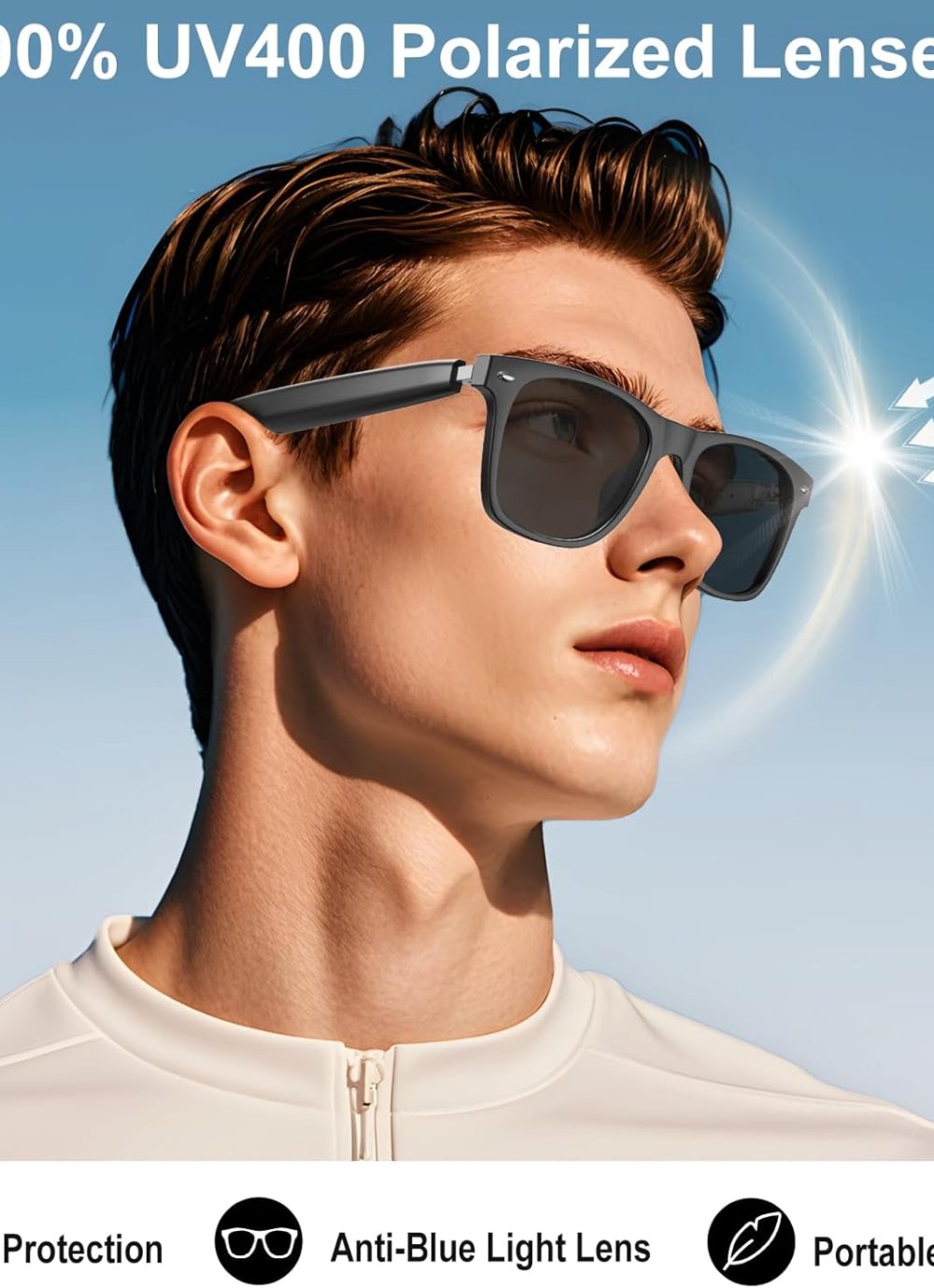 Ai Translation Smart Glasses with Chat GPT Bluetooth for Men Women with 140 Language Color-Change Lens Clear Headphone with Speaker Sunglasses,Travel Meeting Trade Business - Image 5