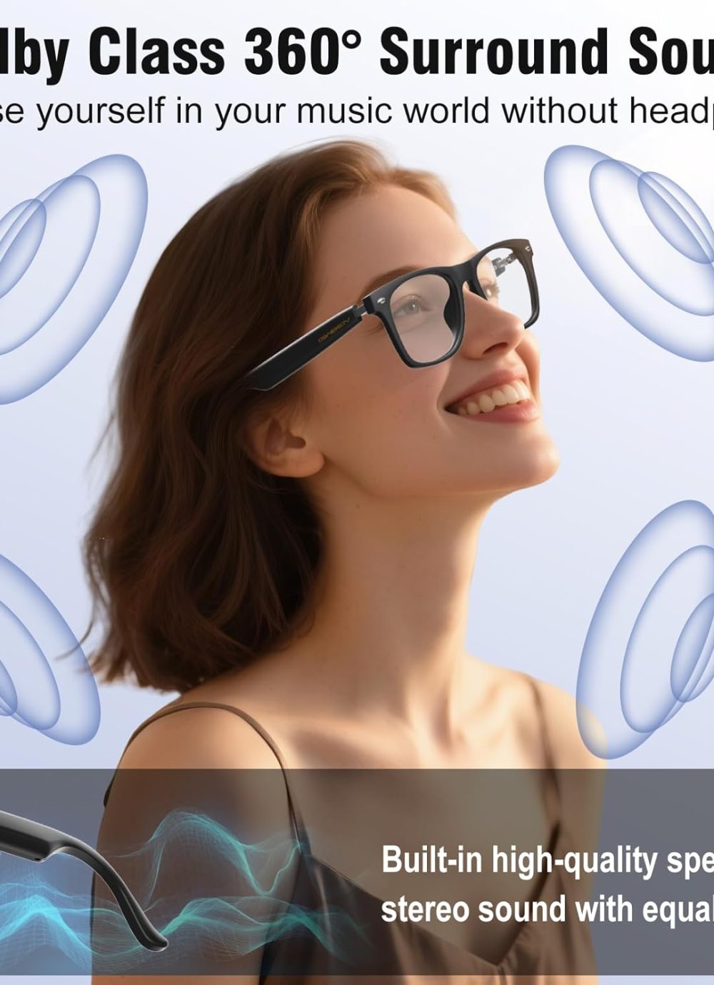 Ai Translation Smart Glasses with Chat GPT Bluetooth for Men Women with 140 Language Color-Change Lens Clear Headphone with Speaker Sunglasses,Travel Meeting Trade Business - Image 7